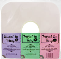 100 LP Vinyl Record Inner Sleeves Heavy Stock Ivory White Paper 12" 33 RPM