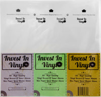 InvestInVinyl 50 LP Inner Sleeves Anti Static Square Vinyl Record 33 RPM 12 Covers Protectors